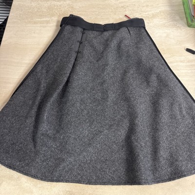 スカート PRADA Gray Wool Skirt IT40 Prada Grey Wool Skirt Size 40 | eBay