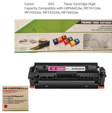 1 Piece Canon 055H Toner Cartridge High Capacity, Color Magenta