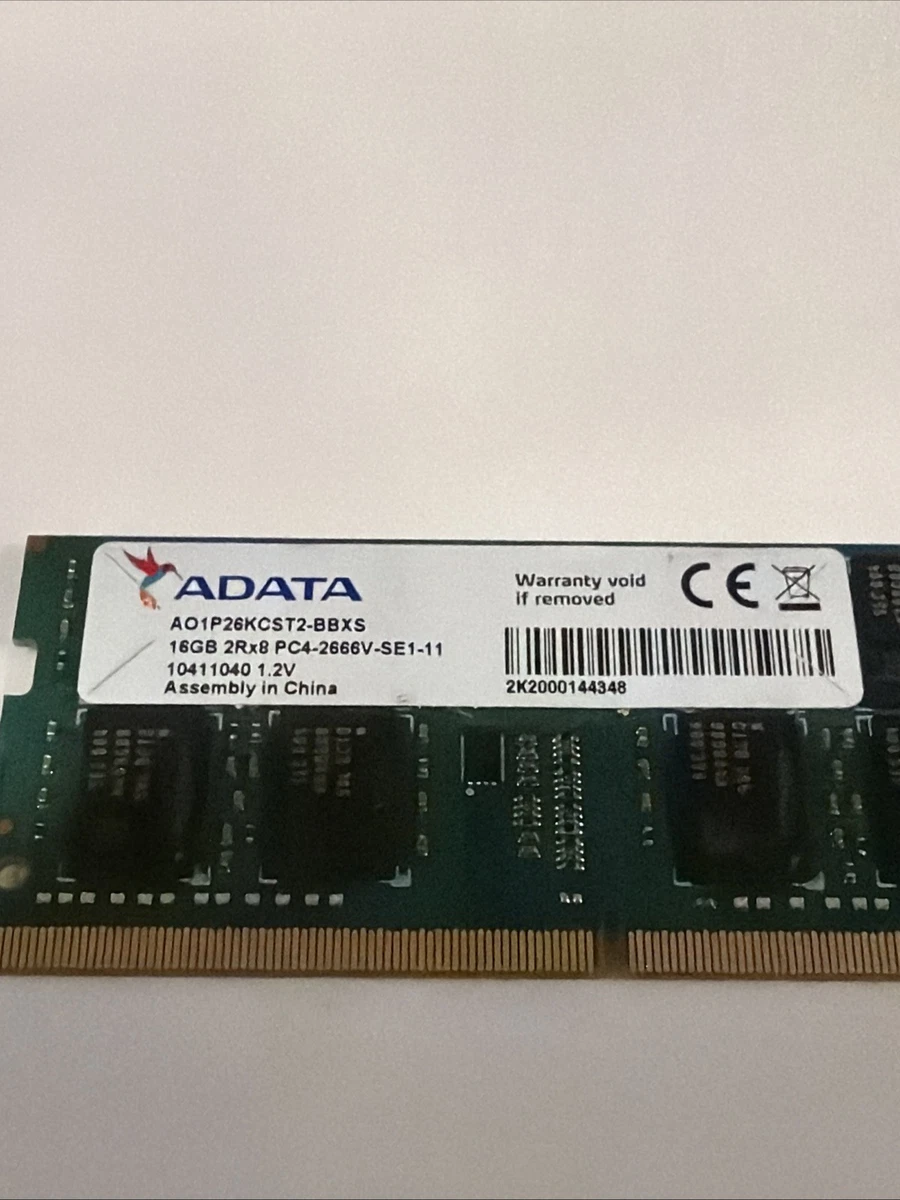 ADATA PC4-21300 (DDR4-2666) Bus Speed DDR4 SDRAM Memory (RAM) for