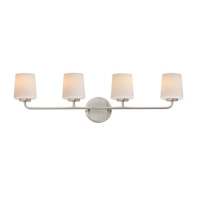 Maxim 12694WTSN Durham 4 Light Bathroom Vanity Light-Satin Nickel