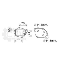 Ölkühler Motoröl für KIA Soul II 1.6 CRDi 136 Bj.15-20