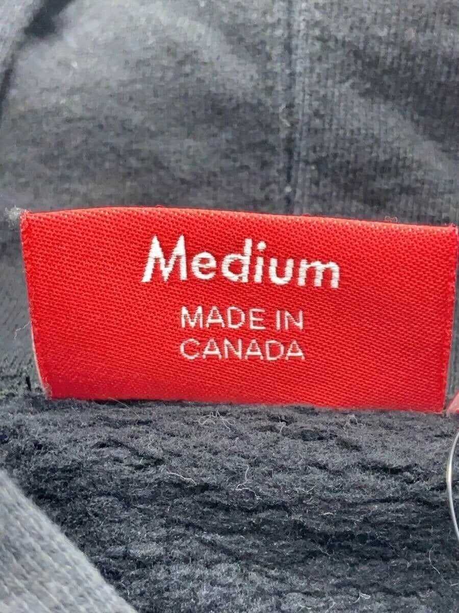 Felpa Supreme con cappuccio M cotone nero usata