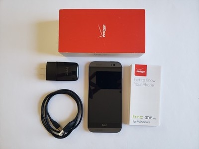 HTC One M8 for Windows Grey Verizon Smartphone 32GB - Tested - Bad Battery