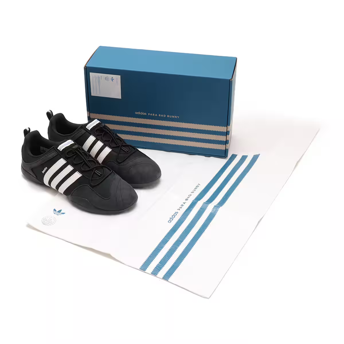 adidas Bad Bunny Ballerina Sneakers Benito New Black Originals