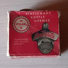 Vintage Coca-Cola STARR Stationary Bottle Opener w/ Box, Silver/Red Soda Theme