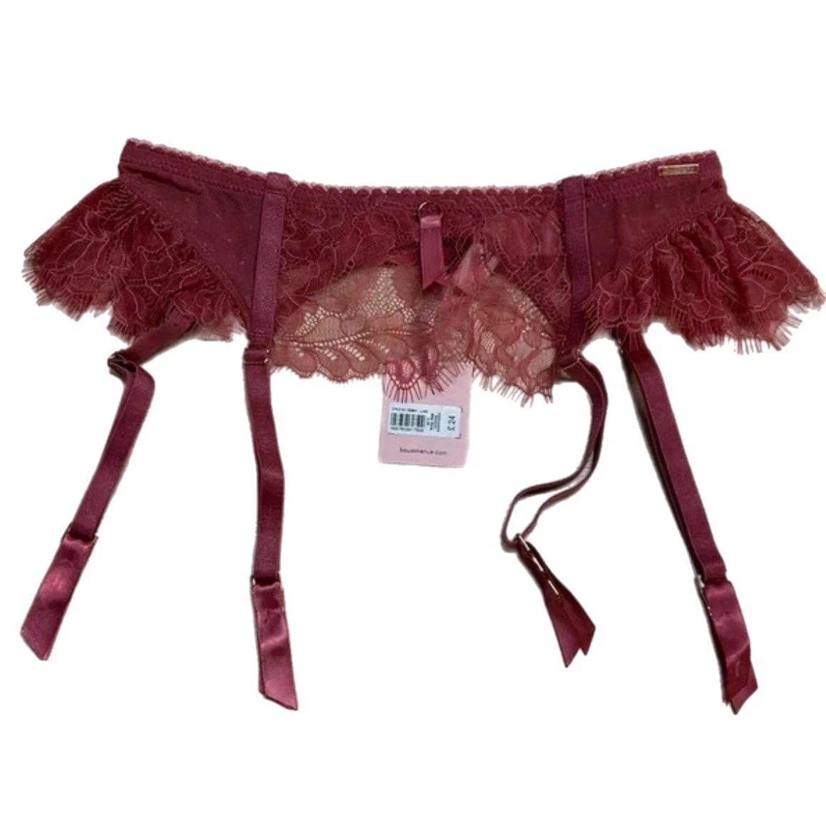 Boux Avenue Rose Pink Lace Suspender Belt