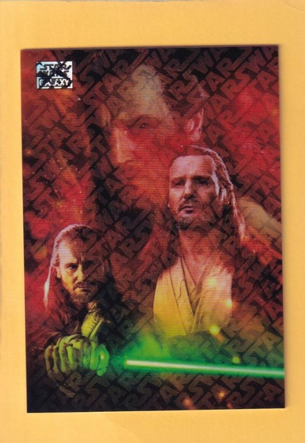 2025 Topps Chrome Star Wars Galaxy Logofractors #15 Qui-Gon Jinn NM-MT+ 46/77