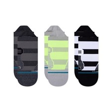 Stance Adult 3 Pk Performance Tab Sock Set Sz M Multicolor Nylon Cushion Elite