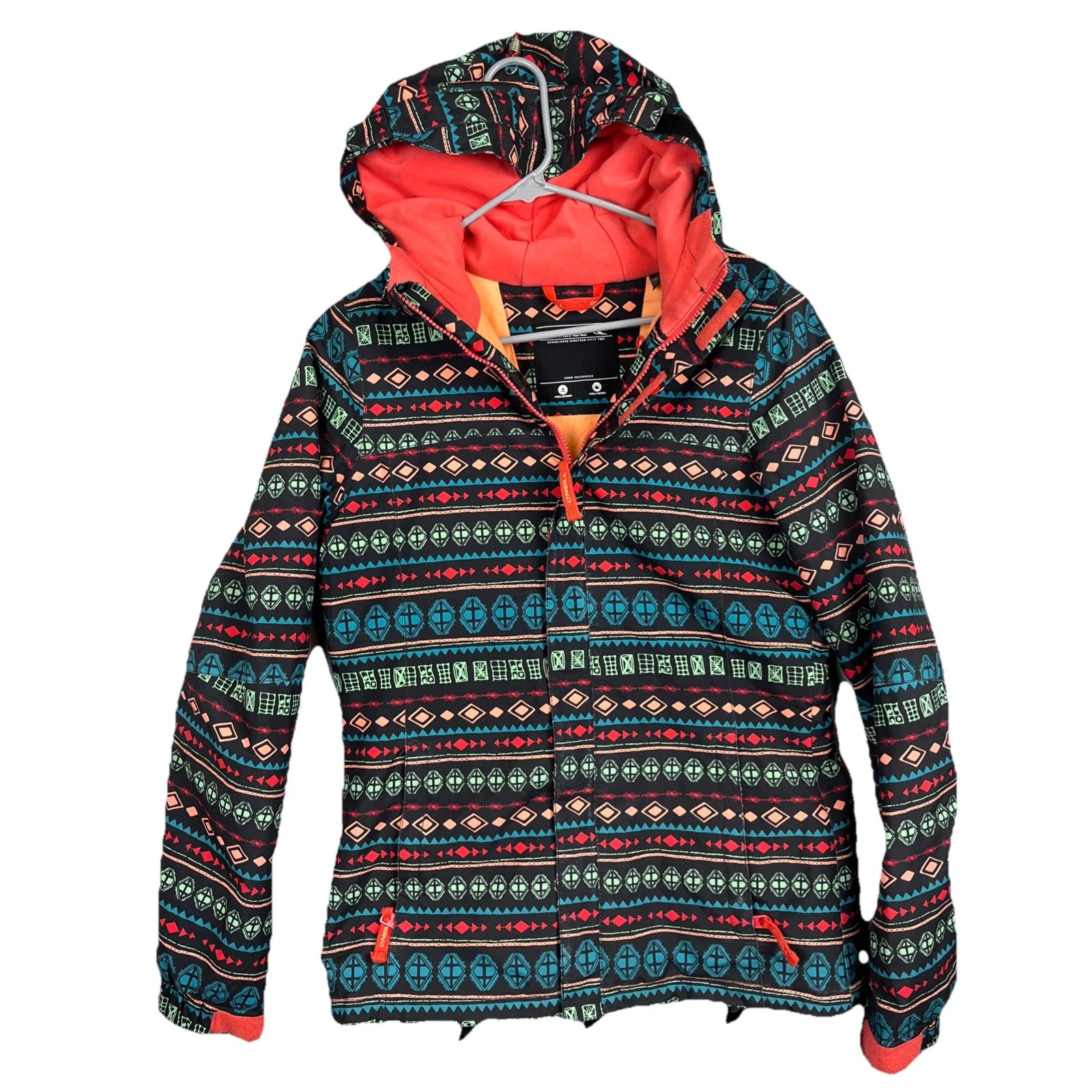 O'Neill Snow Outerwear Jacket Snowboarding Women’s Size 14 Aztec Firewall