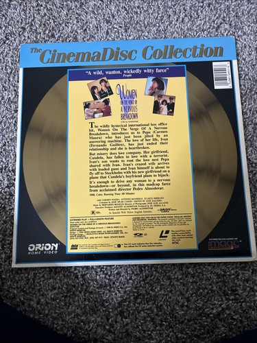 Women on the Verge of a Nervous Breakdown (Laserdisc) - Bild 2 von 2