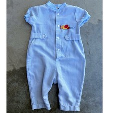 Vintage Carters Embroidered One Piece Romper
