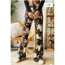 Urban Outfitters Abstract Wide-Leg Pants High-Waisted womens Size Medium