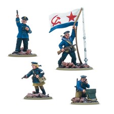 Soviet Naval Brigade HQ - Warlord Games 28mm