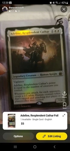 Adeline, Resplendent Cathar Innistrad: Midnight Hunt Foil
