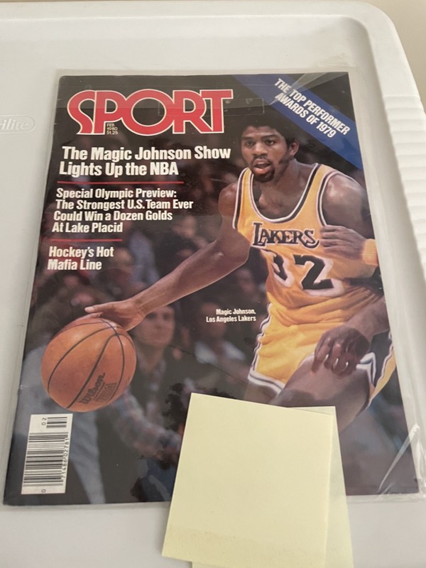 Sport Magazine Magic Johnson 1980
