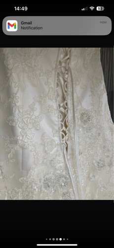 Farage Paris Wedding Dress Ivory Uk Size 14 - Picture 7 of 14