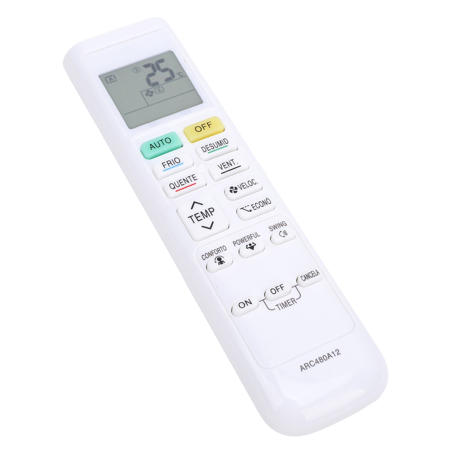 ARC480A12 Air Conditioner Remote Control Battery Operated Replacement Remote Con