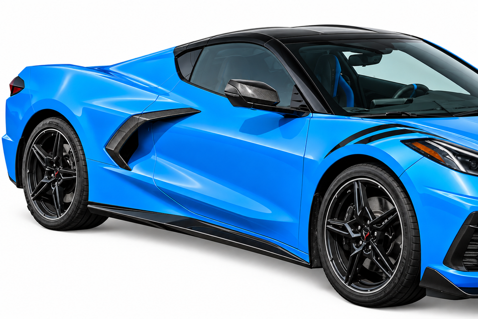 Side Skirts for Chevy Corvette C8 Z51 2026-2020 Rocker Panel Kit ...