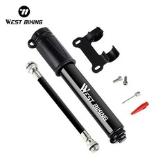 WEST BIKING Portable Mini Hand Bike Pump Bicycle Air Inflator Ball Pump