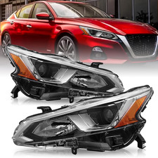 Headlight Assembly Set for 2019 2020 2021 2022 Nissan Altima [Halogen Type] OEM 