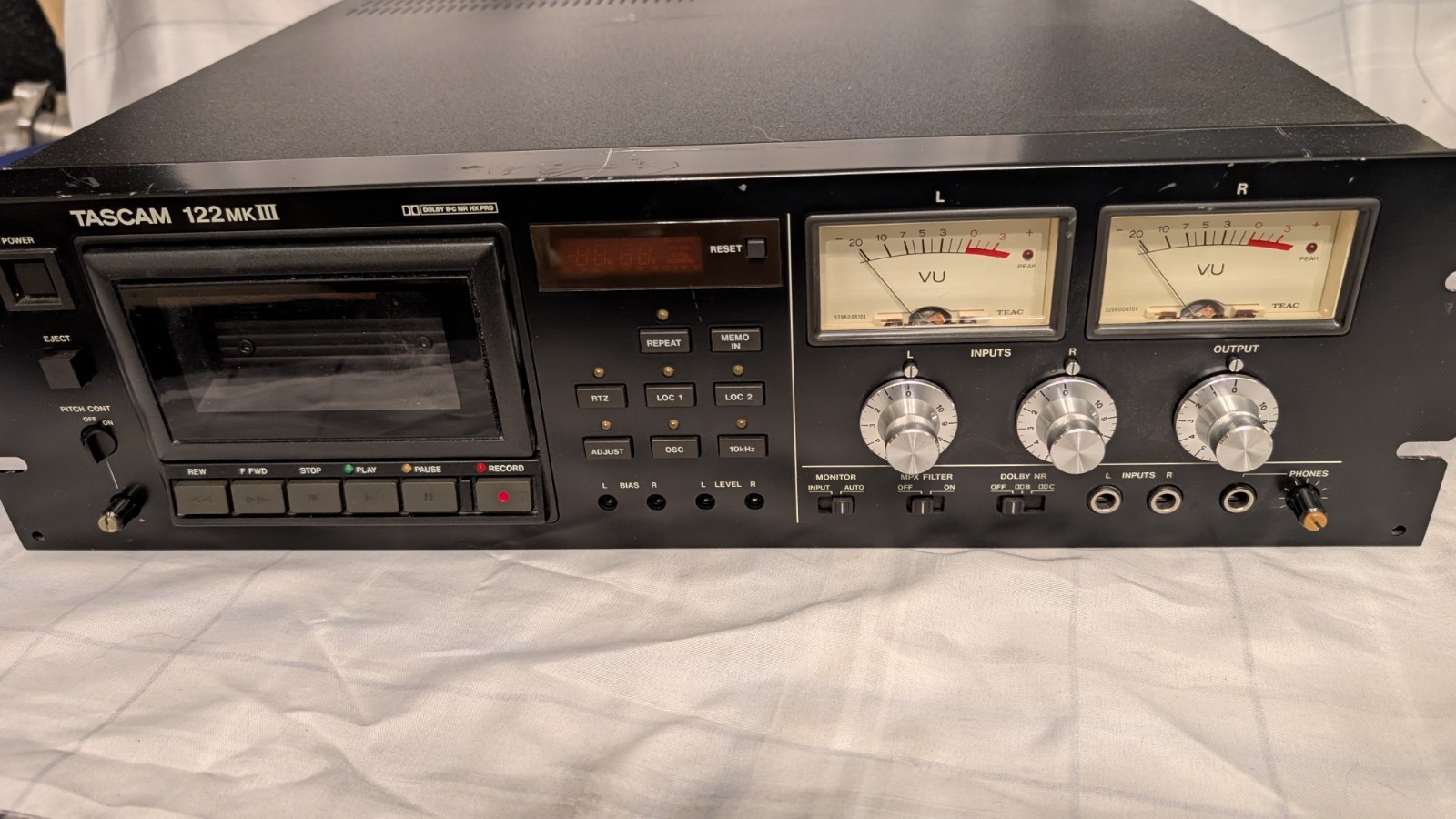 Tascam 122MK III Jack PCB Cassette Deck Pre-owned Vintage In Good Condition