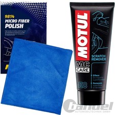 MOTUL E8 KRATZER-ENTFERNER 100ml + POLIERTUCH für HELME MOTORRAD-VERKLEIDUNG uvm