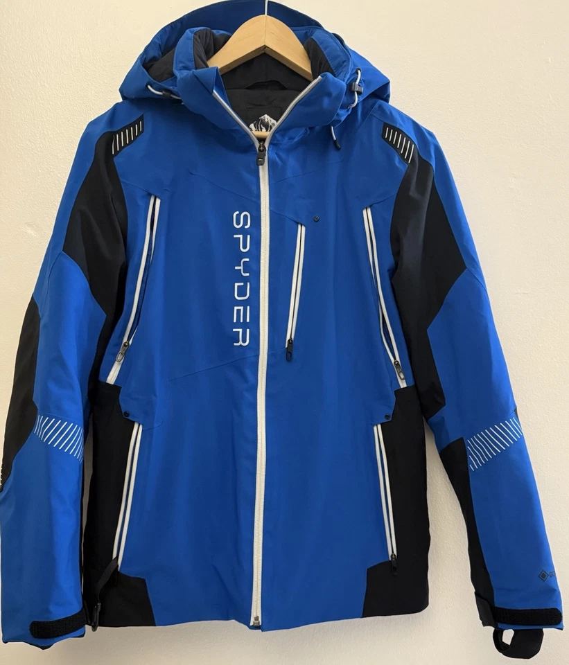 Chaqueta de Invierno Spyder Leader GTX Snowboard Esquí Azul Para Hombre Talla S Foto 2 de 4