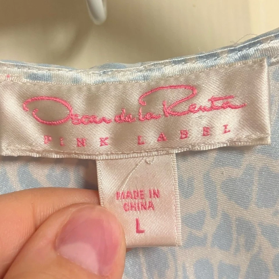 VTG RARE 90s Y2K Oscar de La Renta Pink Label Ruffle Racer Back Maxi Slip Dress - Image 3 of 4