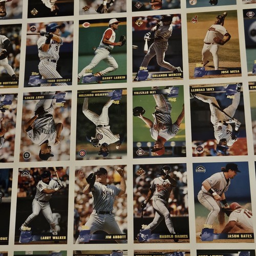 1996 Topps Baseball Uncut Sheet  With Players W. Joyner B.Larkin F.Mcgriff ECT - 第 6/14 張圖片