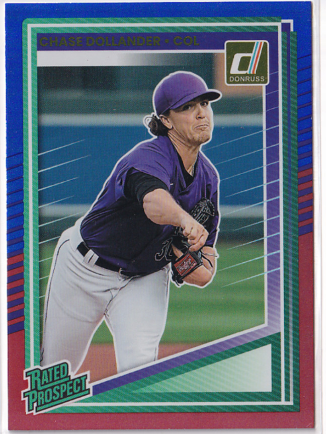 2025 Donruss Red and Blue #134 Chase Dollander