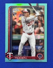 2025 Topps Chrome Update #USC41 Alan Roden RC #/199 Aqua Refractor Twins