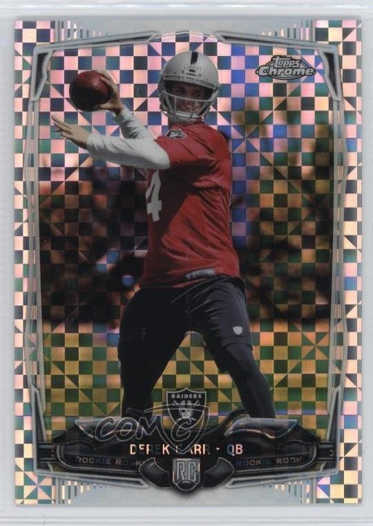 2014 Topps Chrome Retail X-Fractor Derek Carr #115 Rookie RC a8r