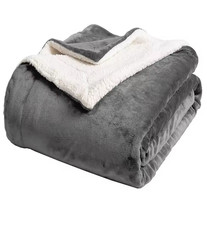 Sherpa Fleece Bed Blanket Twin Size Super Soft Fuzzy Reversible