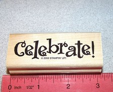 Celebrate Rubber Stamp Party Wedding Birthday by Stampin Up All Year Cheer II