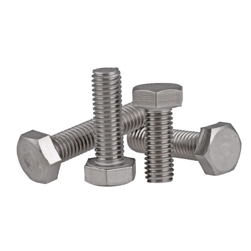HIGHLAND FASTENERS LTD M6 6mm Hex Bolts Fully Threaded Set Screw Hexagon BZP 8.8 Metric DIN 933