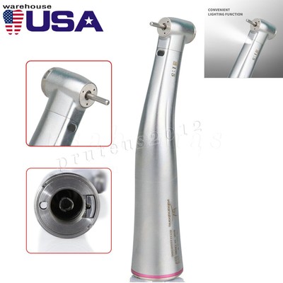 Dental LED 1:5 Contra Angle Electric Handpiece Mini Head Fiber Optic NSK Style
