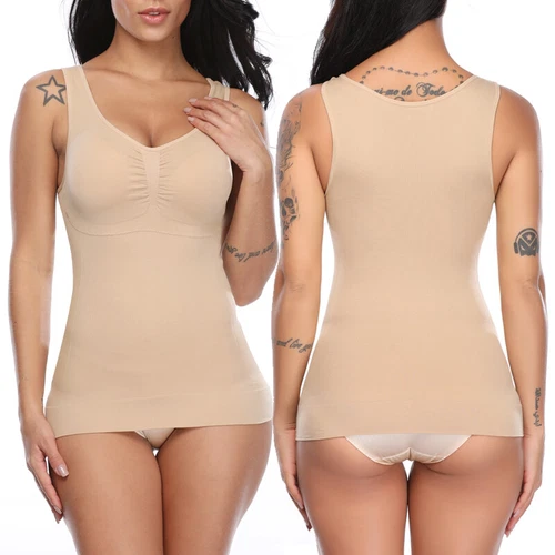 New Ladies Women Seamless Control Vest Body Shaper Shape Wear Under Wear - Bild 21 von 23