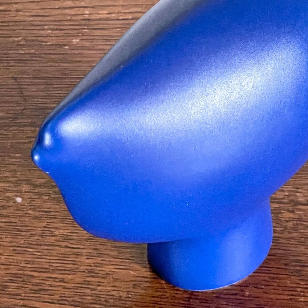 Vintage ARABIA Parvi Lisa Bird Figurine by Howard Smith, Blue