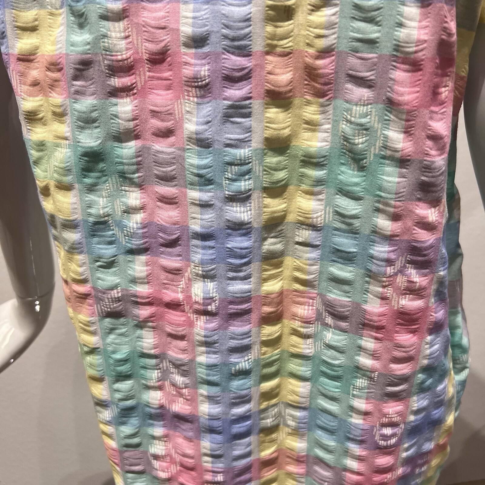 Simply Basic Seersucker Granny Square Duster/Robe… - image 9