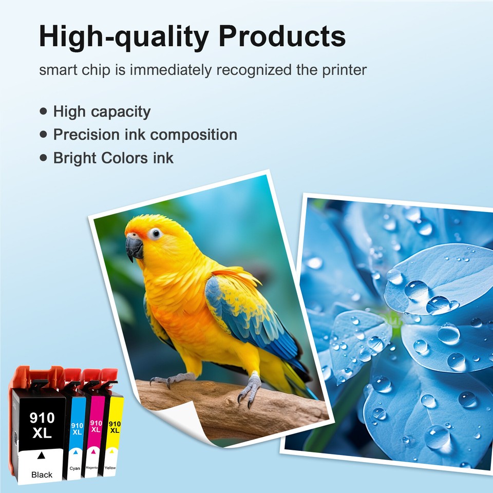910XL Printer Ink for HP 902 XL OfficeJet Pro 8010 8020 8022 8025 8028