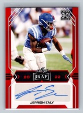 2022 Leaf Draft Jerrion Ealy AUTO Red Kansas City Chiefs Rookie Ole Miss RC