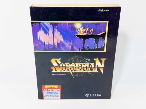 Sorcerian IBM AT PC 3.5" y 5.25" MS-DOS Big Box versión doble Sierra 1990, bonito