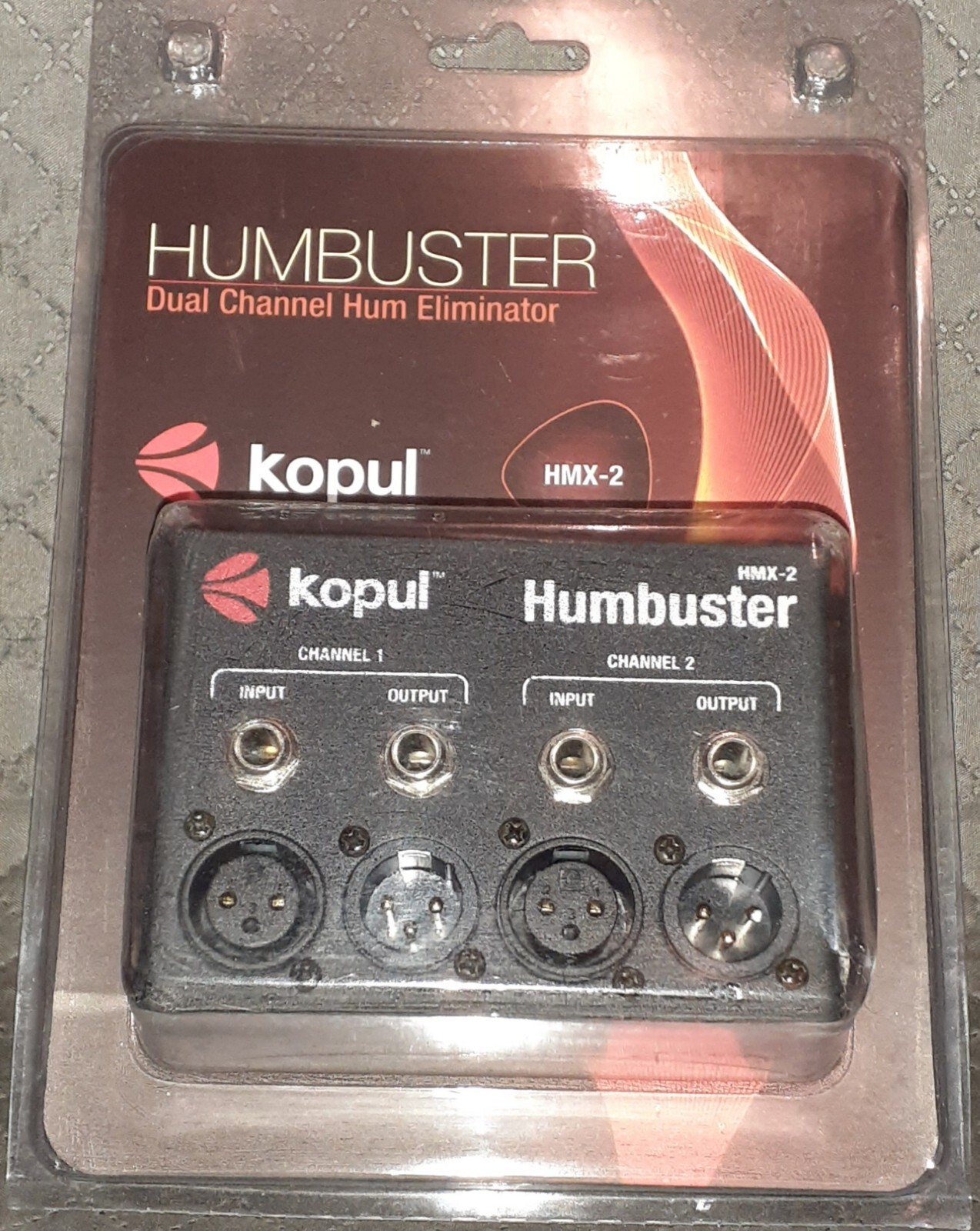 HMX-2 Humbuster - Dual-Channel Hum Eliminator with XLR and 1/4" Connectors