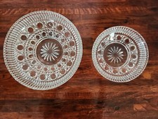Vintage Royal Brighton Indiana Pressed Glass Bowl Set Decorative Bowls 