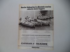 advertising Pubblicità 1980 BARCHE ITALMARINE e EVINRUDE