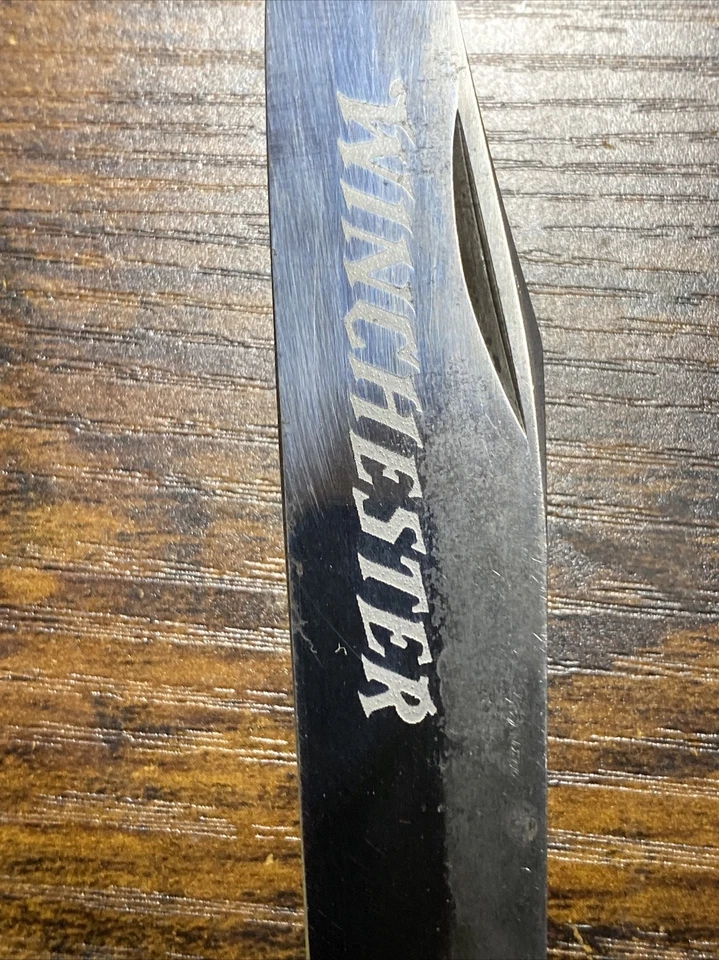 Cuchillo Trampero Jumbo Winchester 100 Años Centenario-Hueso Marrón Foto 3 de 4