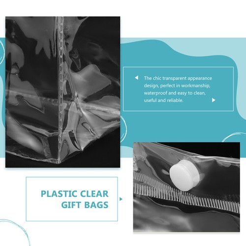 12 Pcs Reusable Transparent Gift Bags small gift bag clear party favor bags - 第 7/11 張圖片
