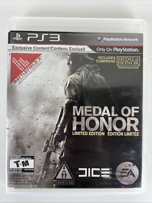 Medal Of Honor LIMITED EDITION PlayStation 3 PS3 Game (2010) Complete w/ Manual