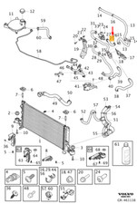 Manguera de sistema de refrigeración VOLVO XC40 31679312 NUEVA GENUINA