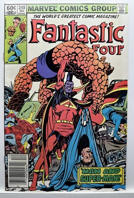 Marvel Comics Fantastic Four Man and Super-Man #249 (1982)
